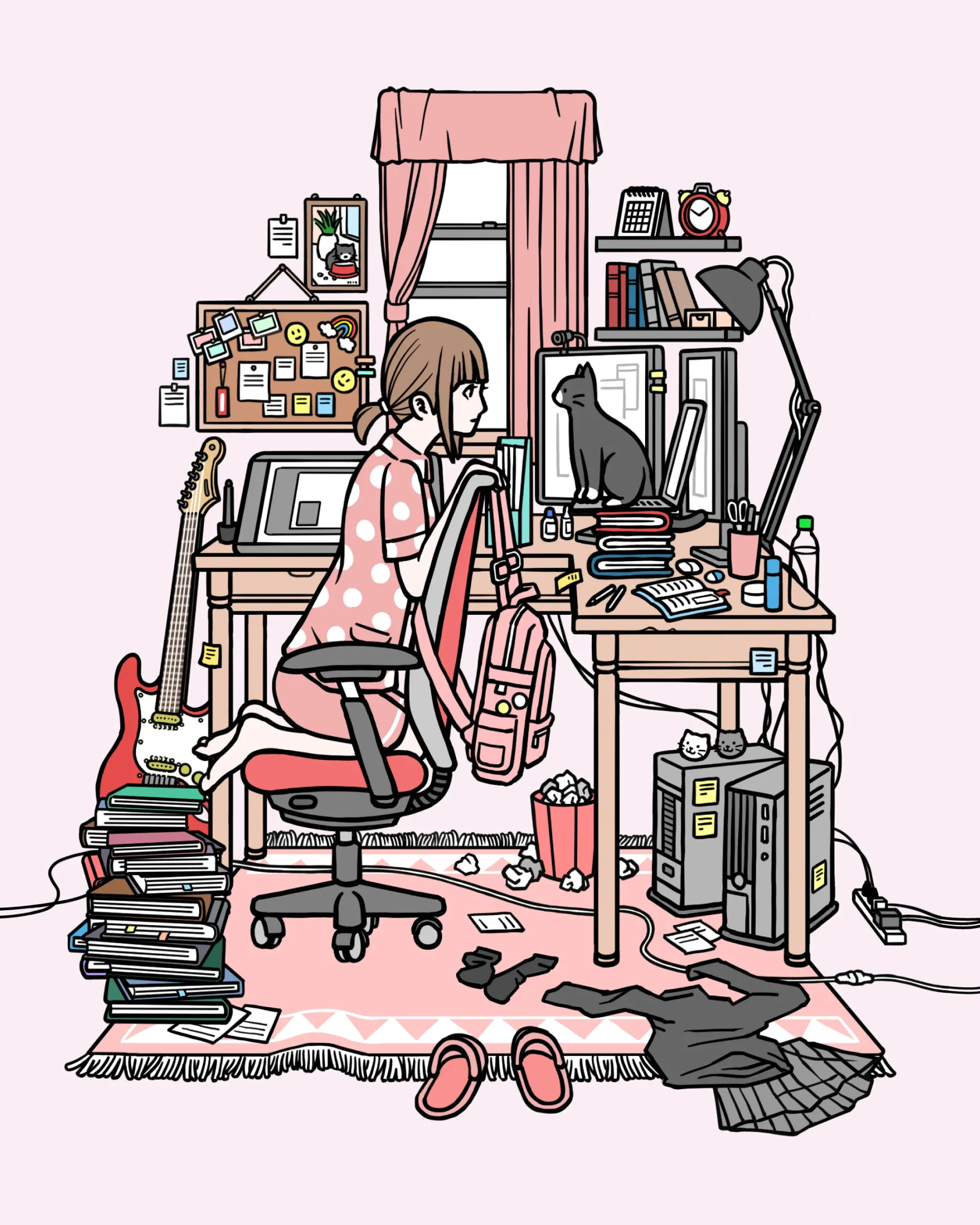 作業を邪魔する者